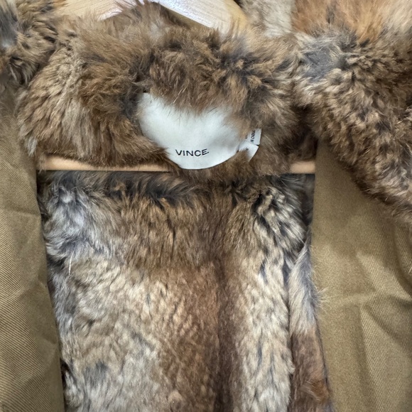 VINCE FUR TRENCH COAT - Picture 4 of 5